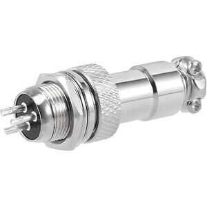 uxcell Aviation Connector Plug 12mm 3-Pin Waterproof